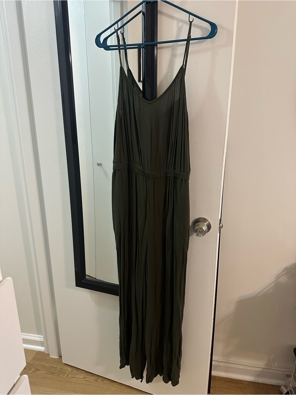 Loft Olive Green Lightweight Jumpsuit L